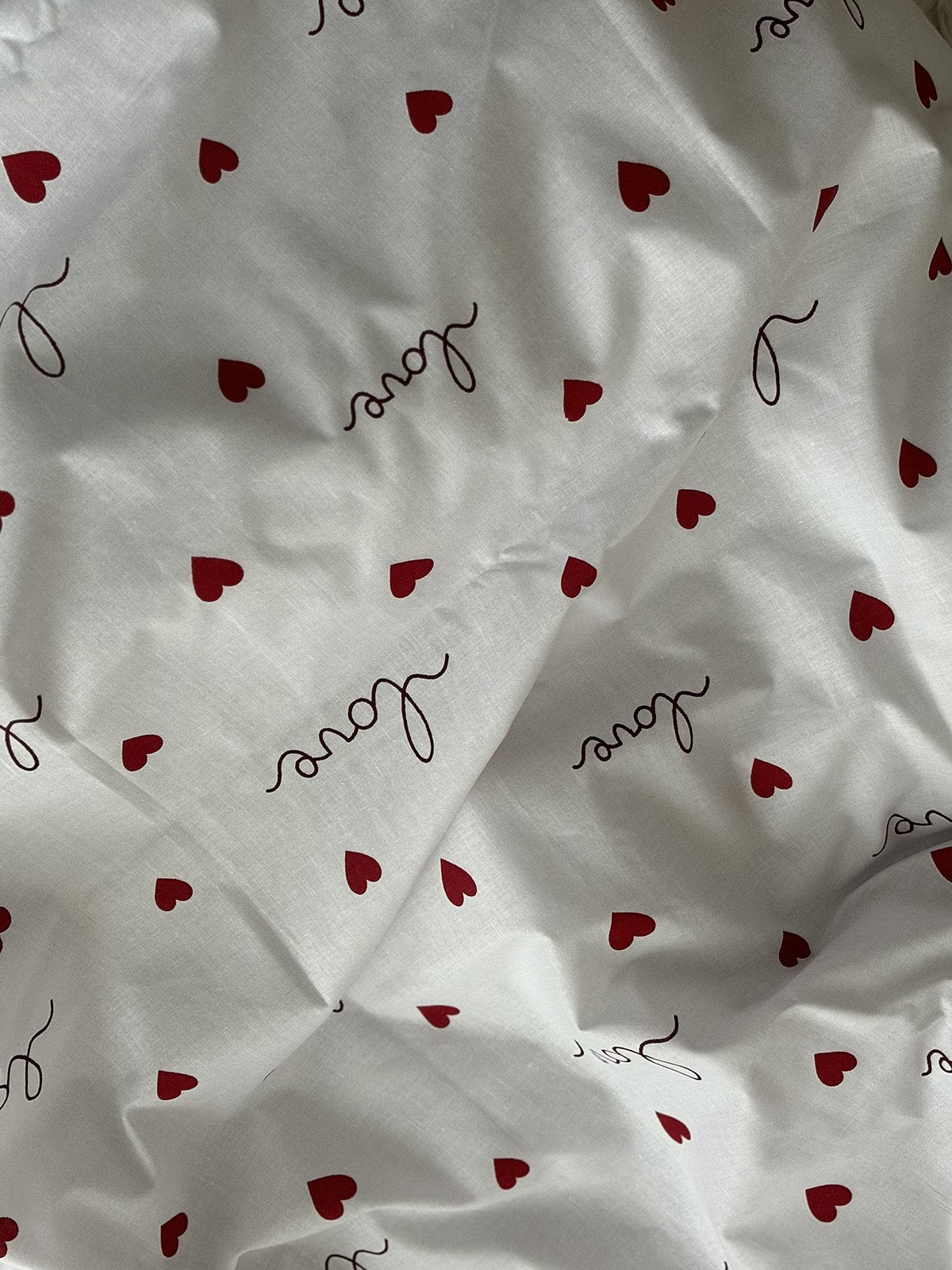 Комплект постільної білизни із бязі Love