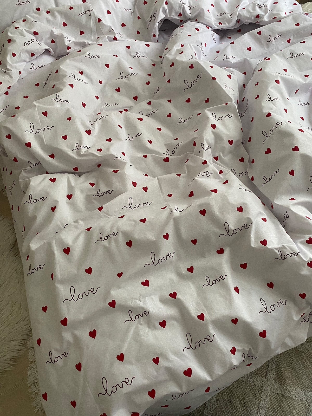 Комплект постільної білизни із бязі Love