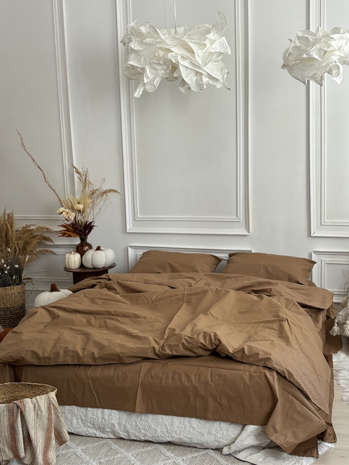 Комплект постільної білизни із бязі Beige