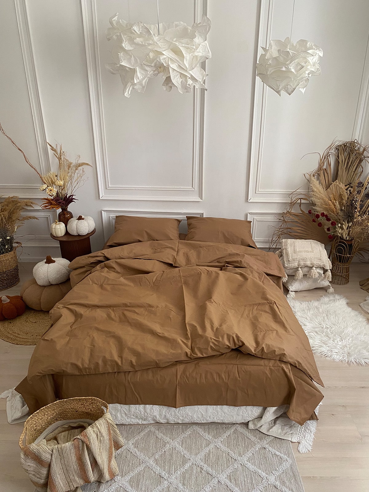 Комплект постільної білизни із бязі Beige