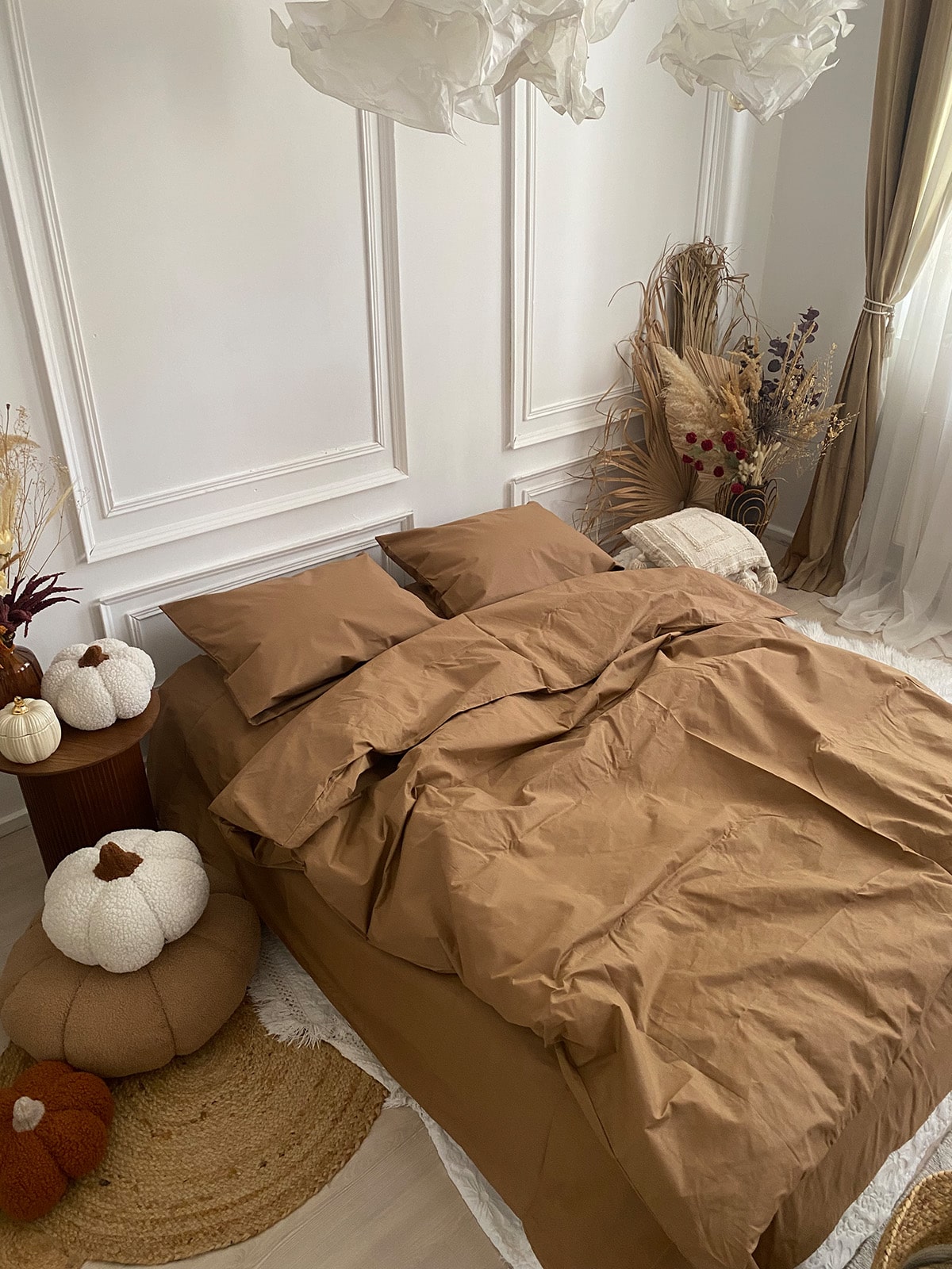 Комплект постільної білизни із бязі Beige