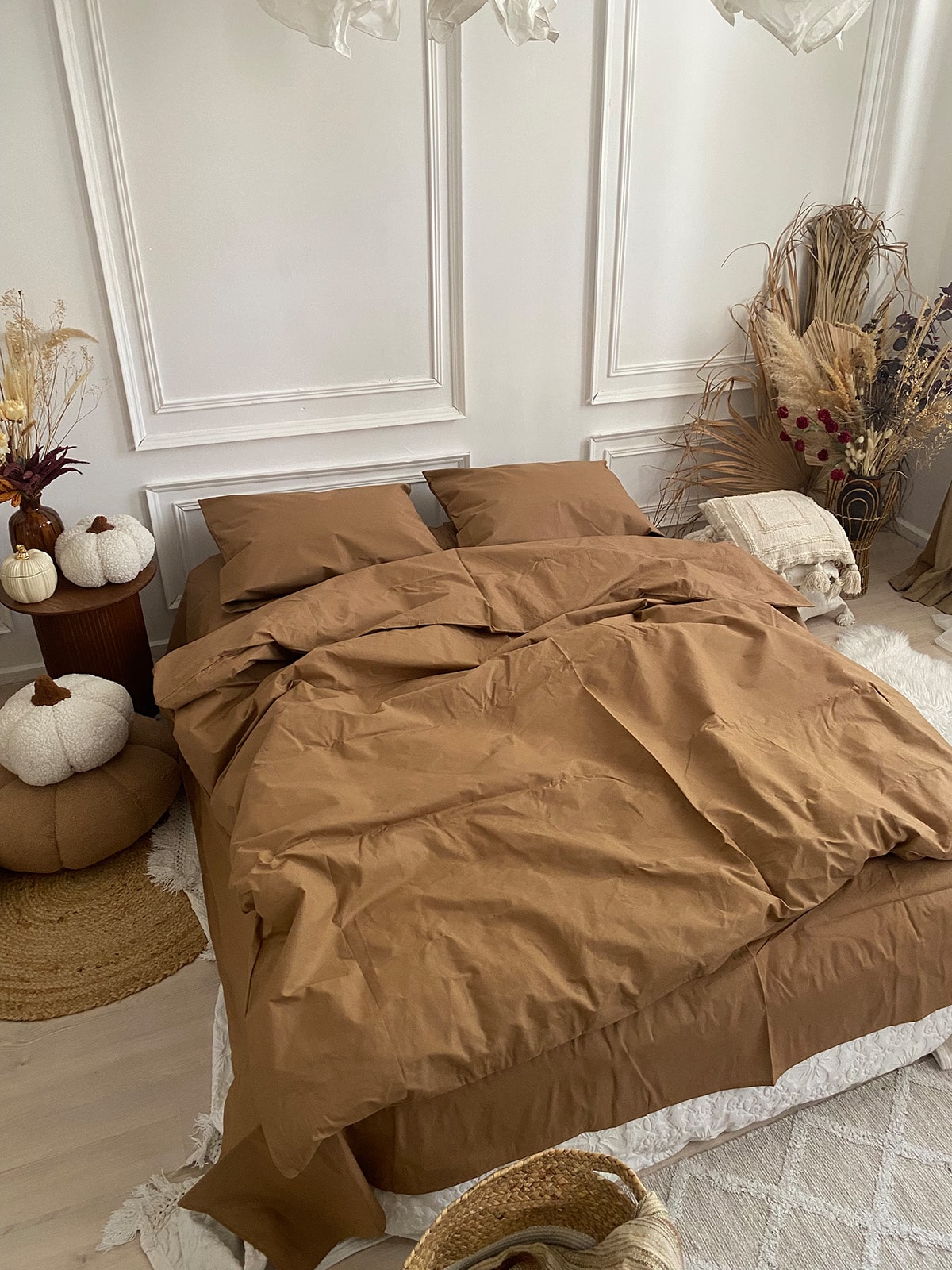 Комплект постільної білизни із бязі Beige