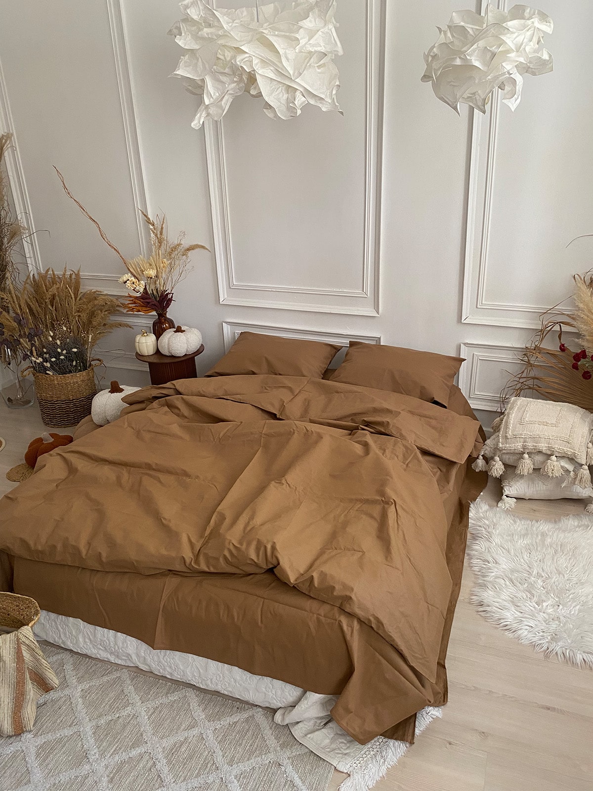Комплект постільної білизни із бязі Beige