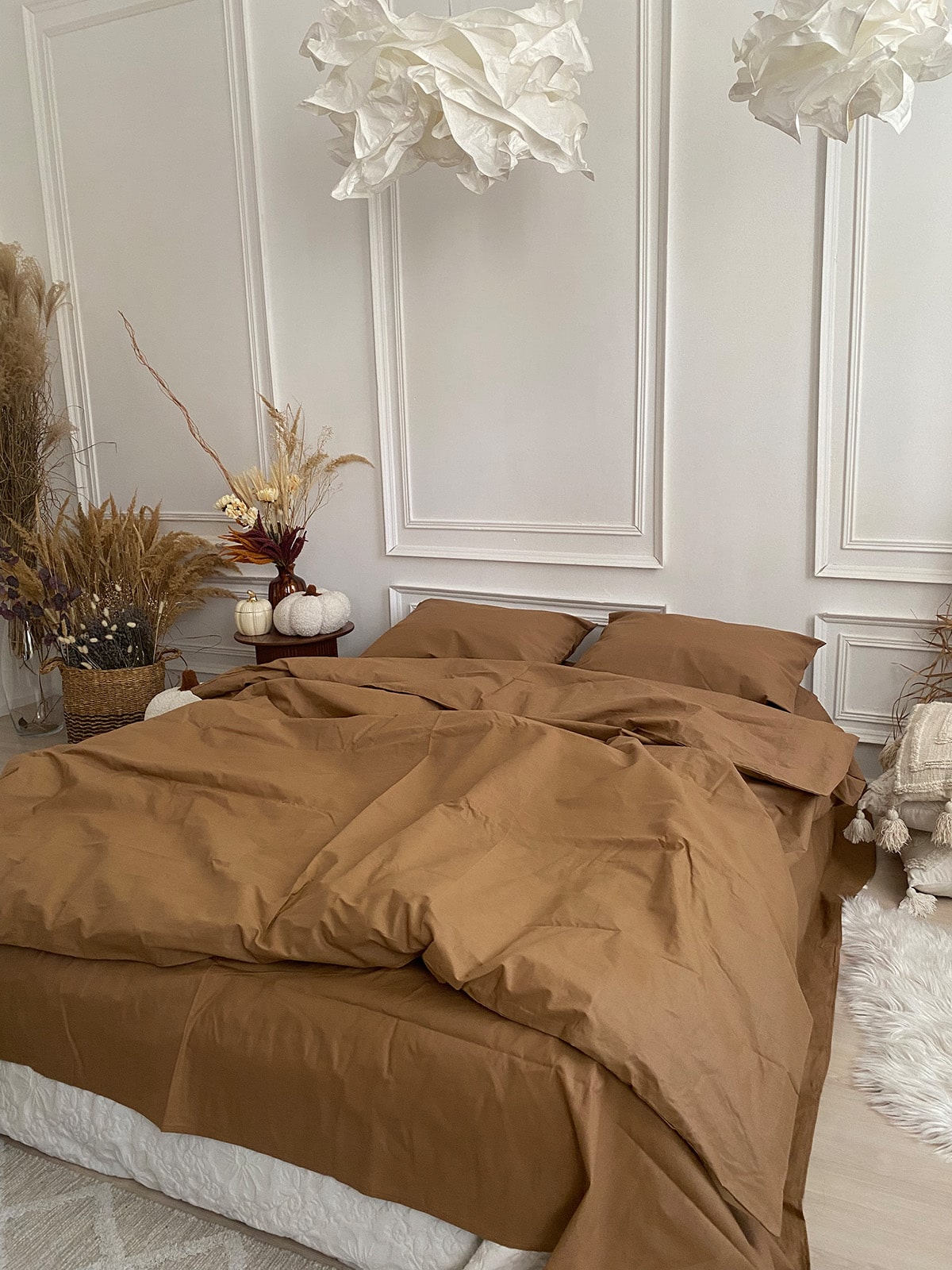 Комплект постільної білизни із бязі Beige