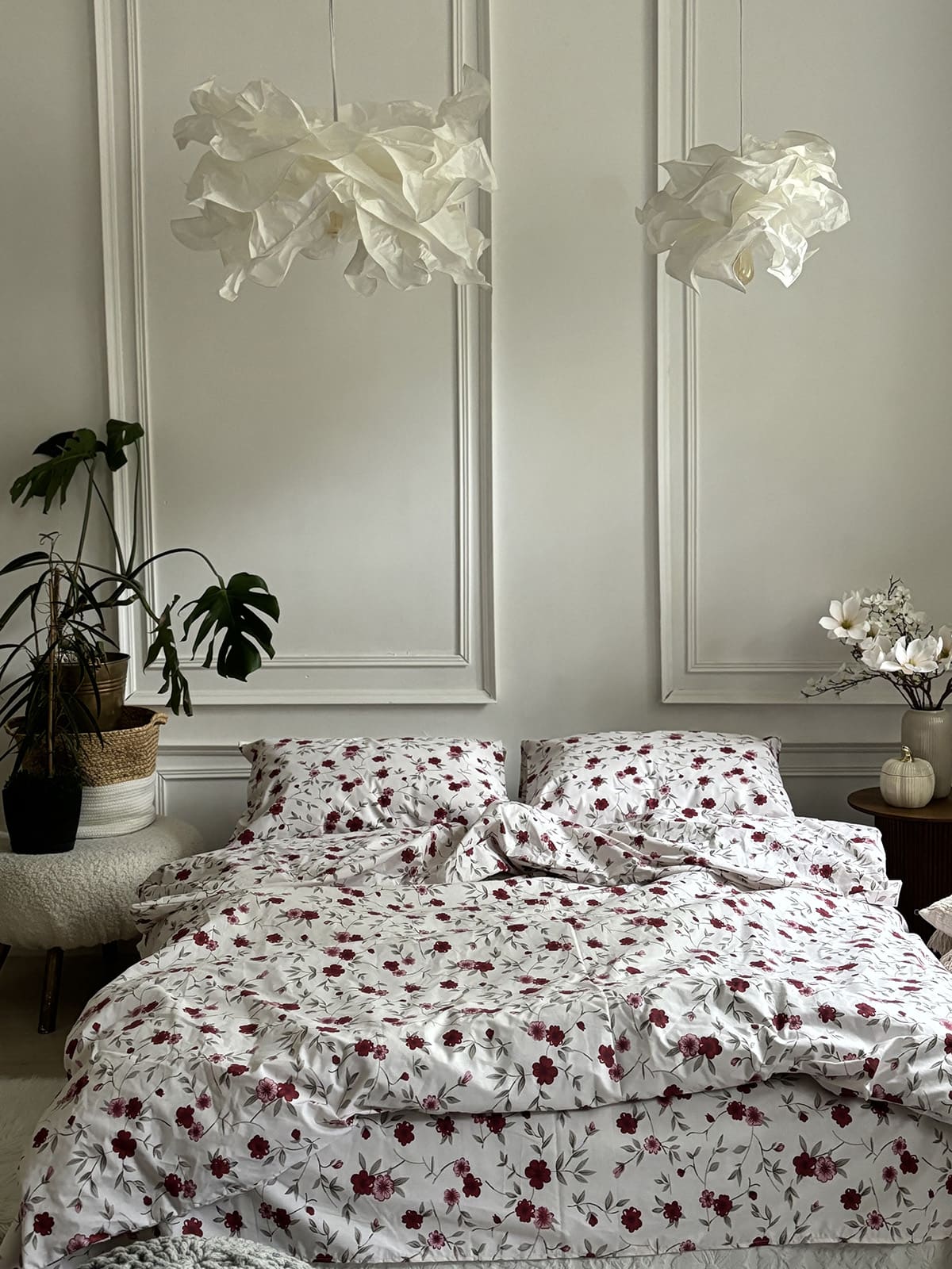 Комплект постільної білизни із бязі Red Flowers