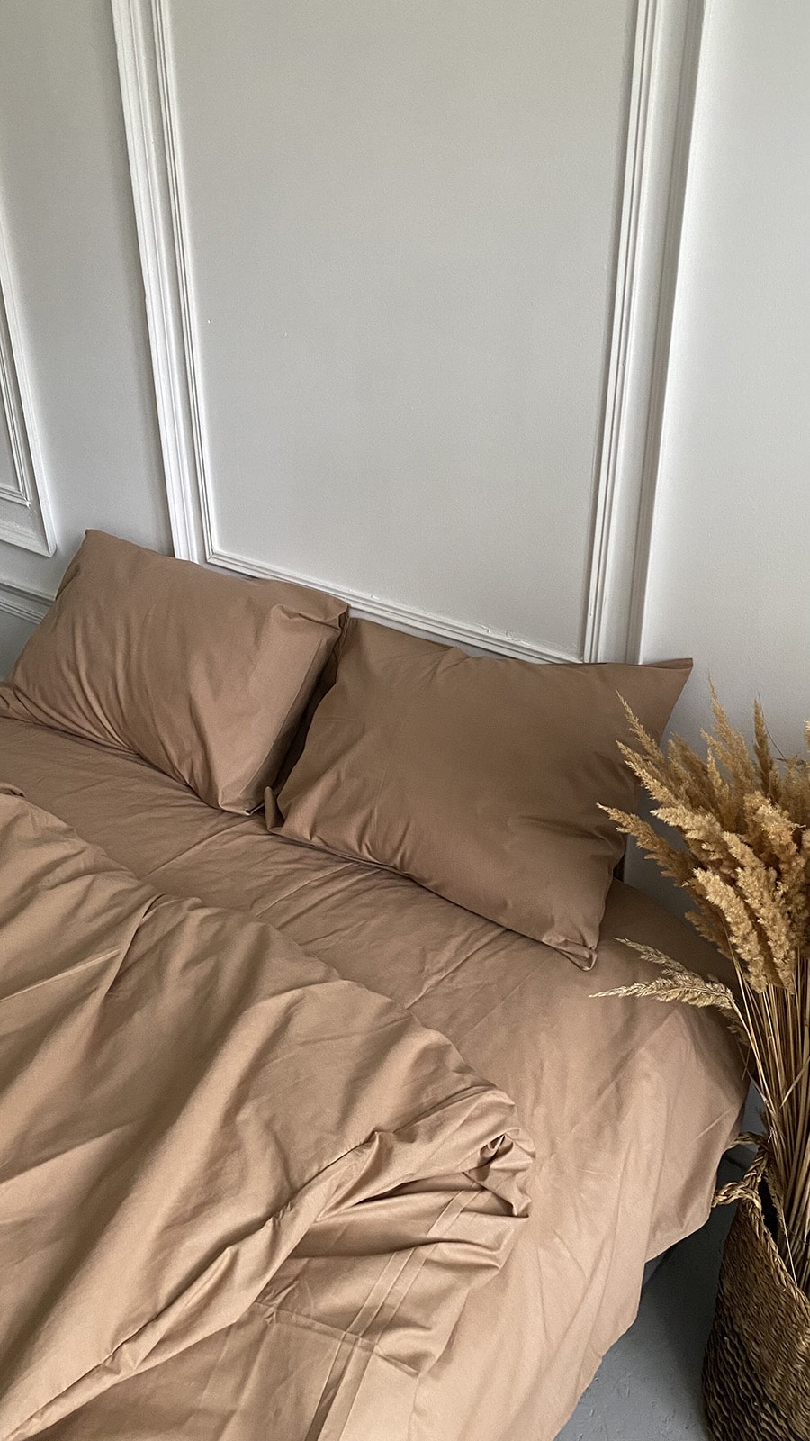 Комплект постільної білизни із бязі Beige