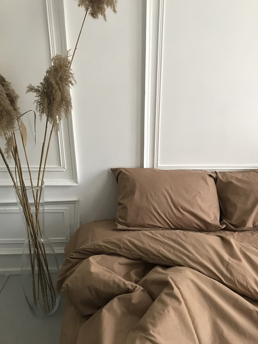 Комплект постільної білизни із бязі Beige