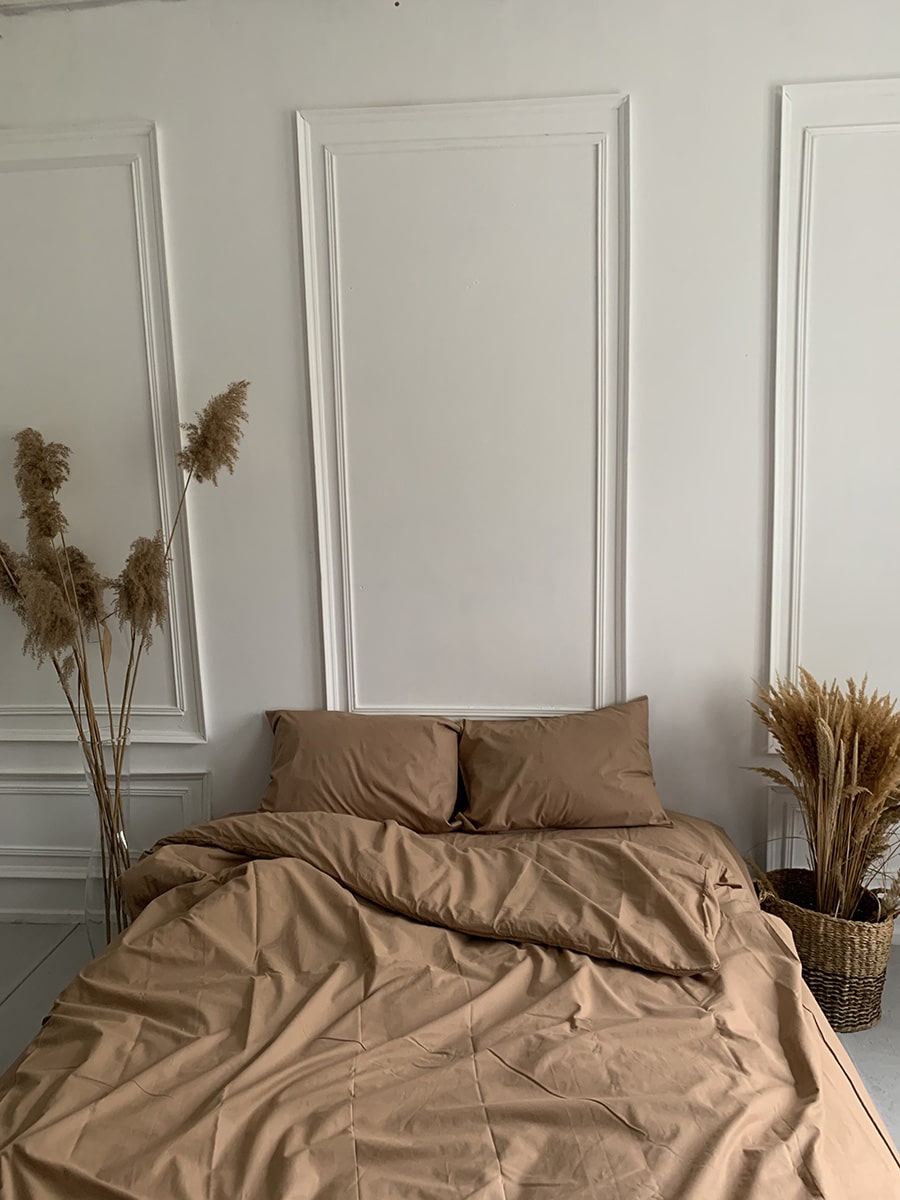 Комплект постільної білизни із бязі Beige