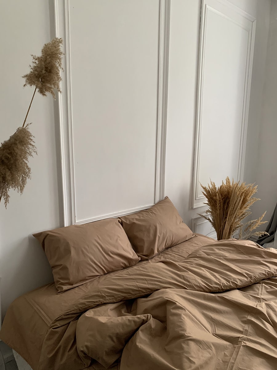 Комплект постільної білизни із бязі Beige