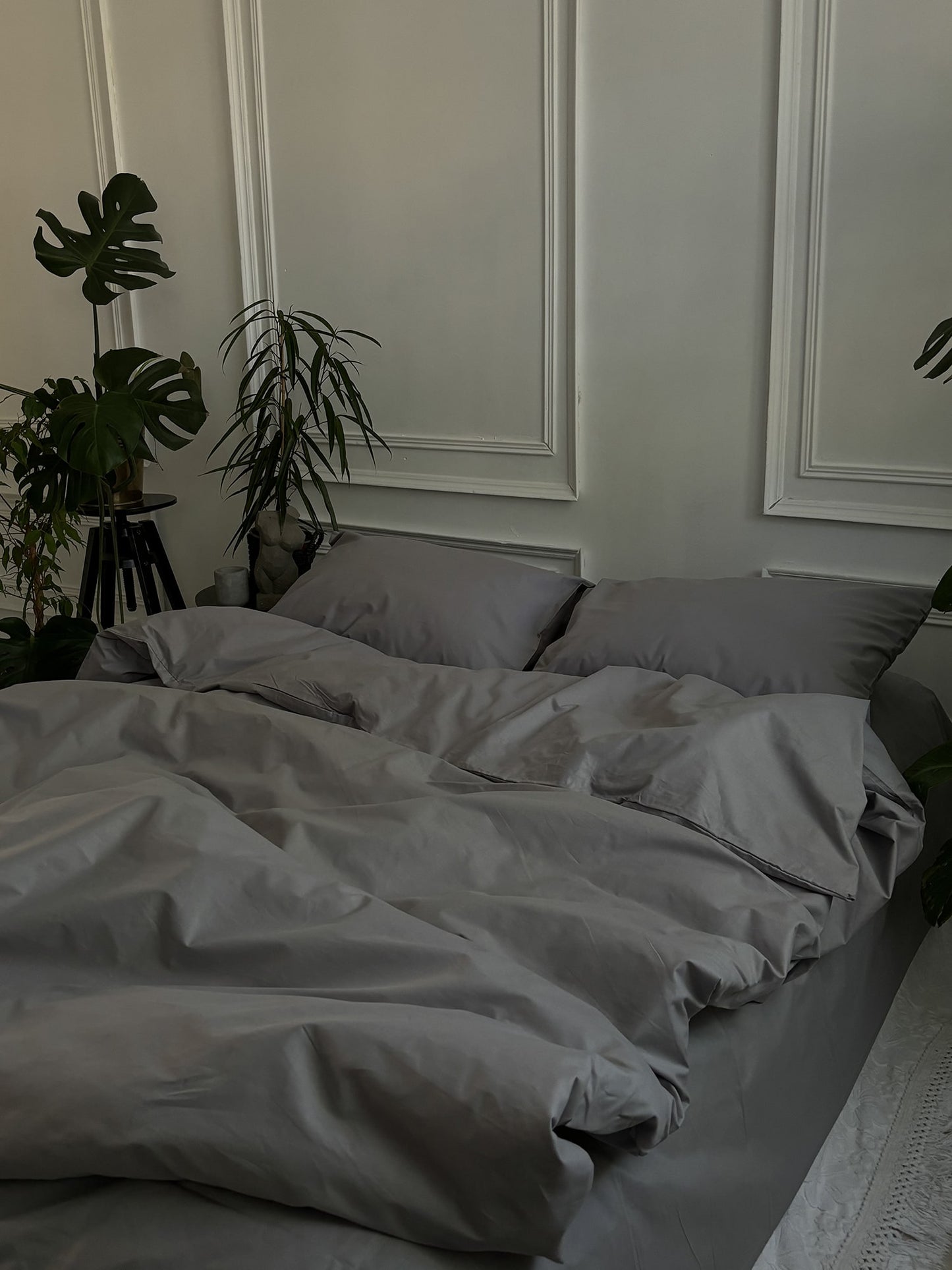Комплект постільної білизни із ранфорсу Light Gray