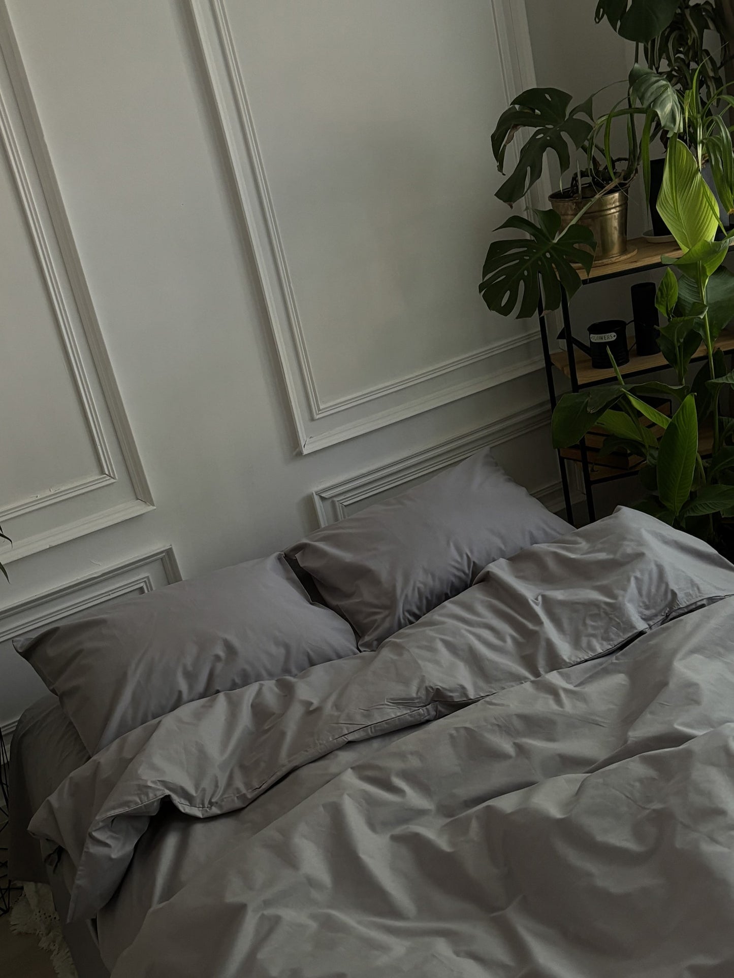 Комплект постільної білизни із ранфорсу Light Gray