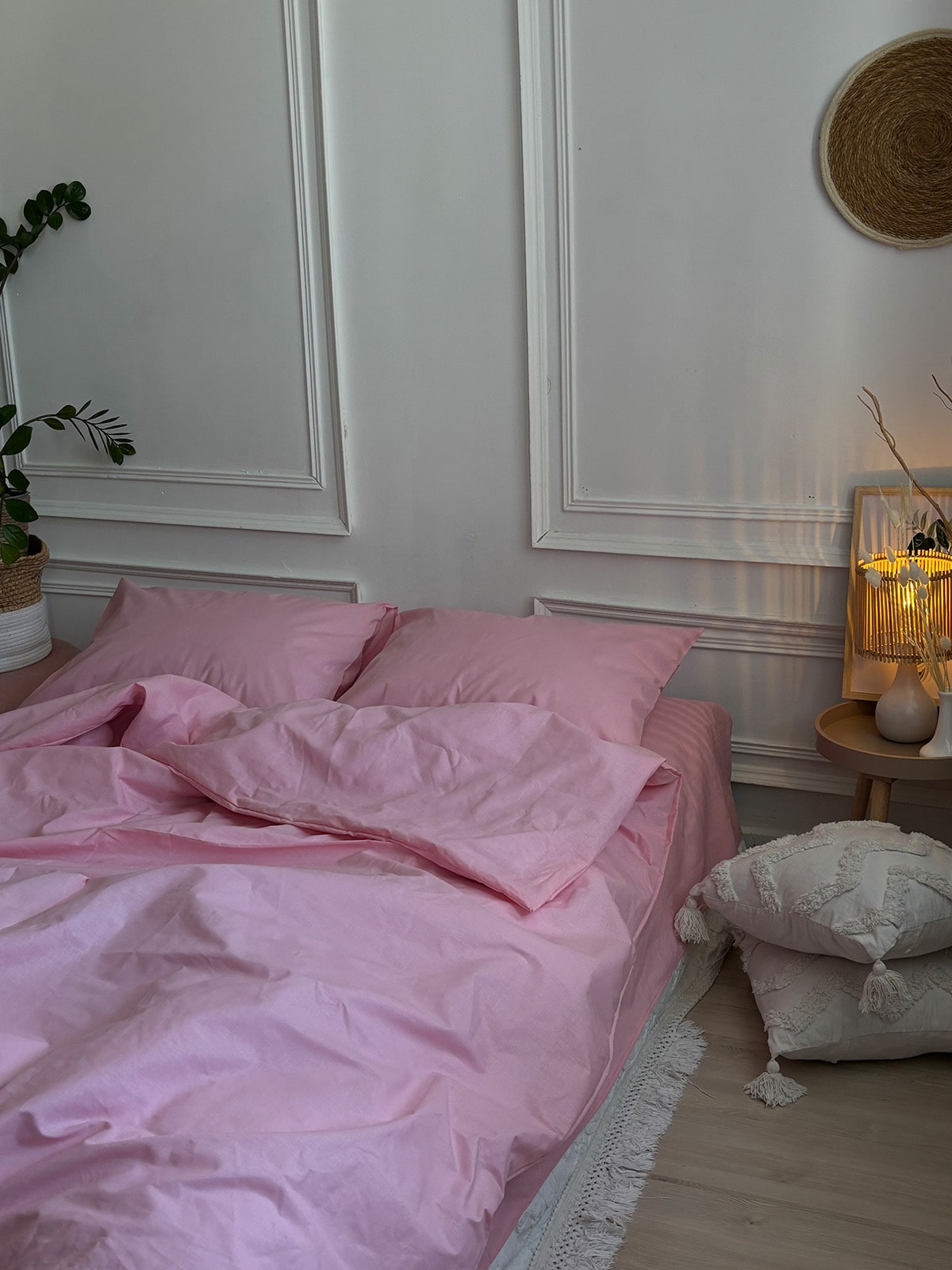 Комплект постільної білизни із бязі Pink