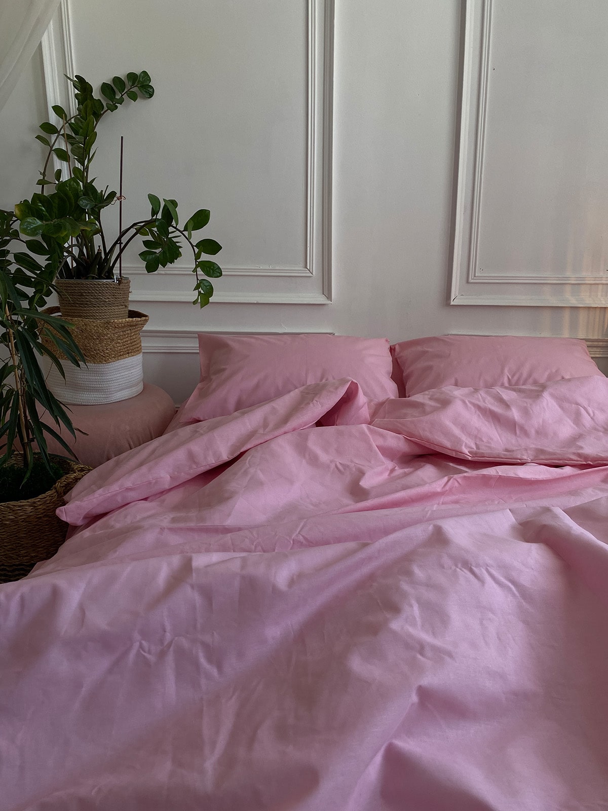 Комплект постільної білизни із бязі Pink