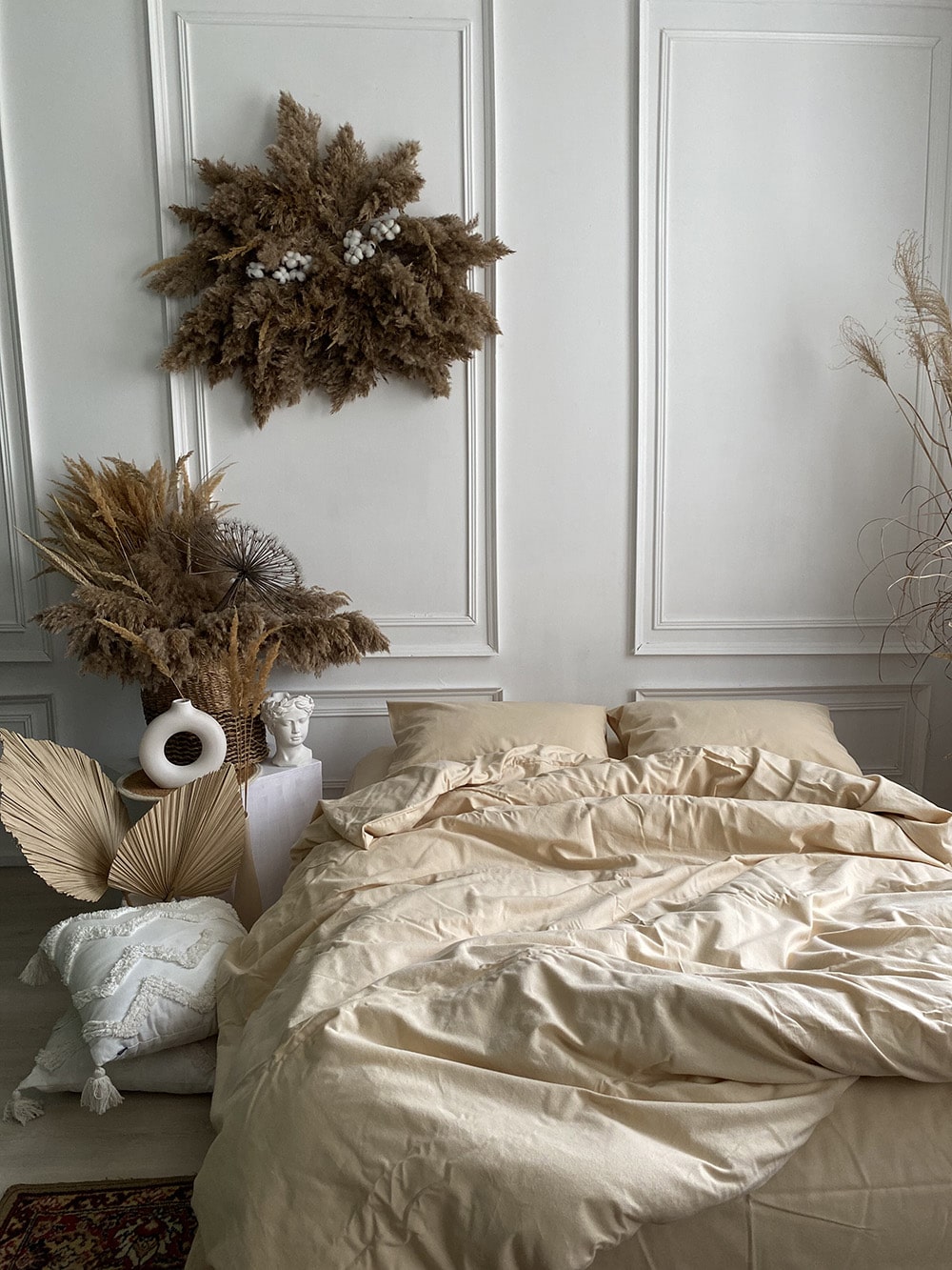 Комплект постільної білизни із фланелі Light Beige