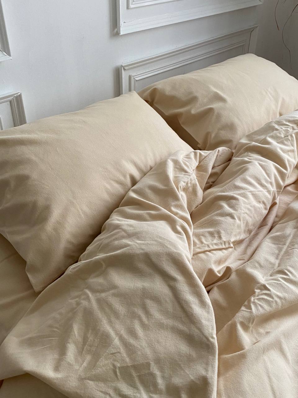 Комплект постільної білизни із фланелі Light Beige