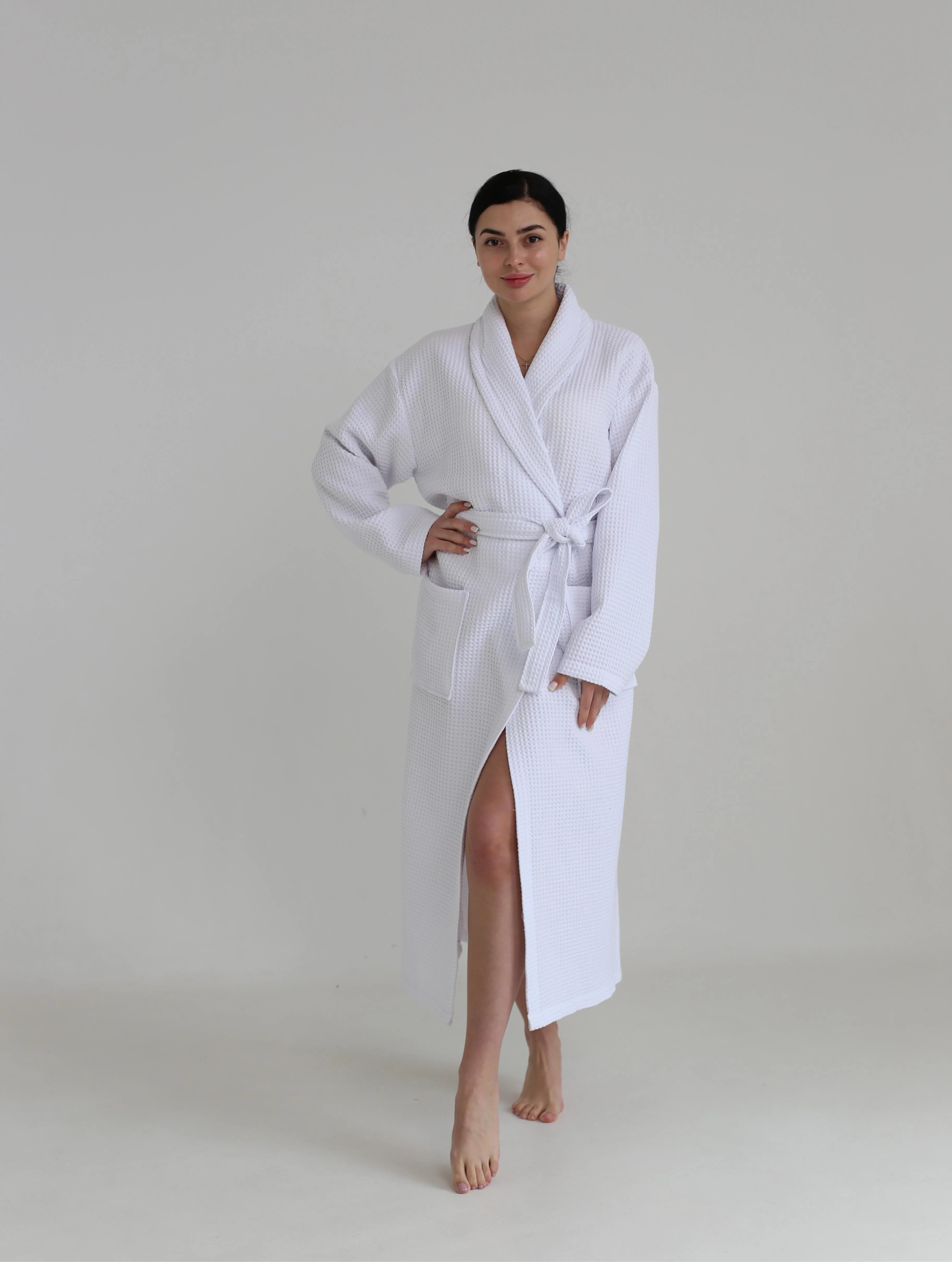Жіночий халат вафельний Ideal