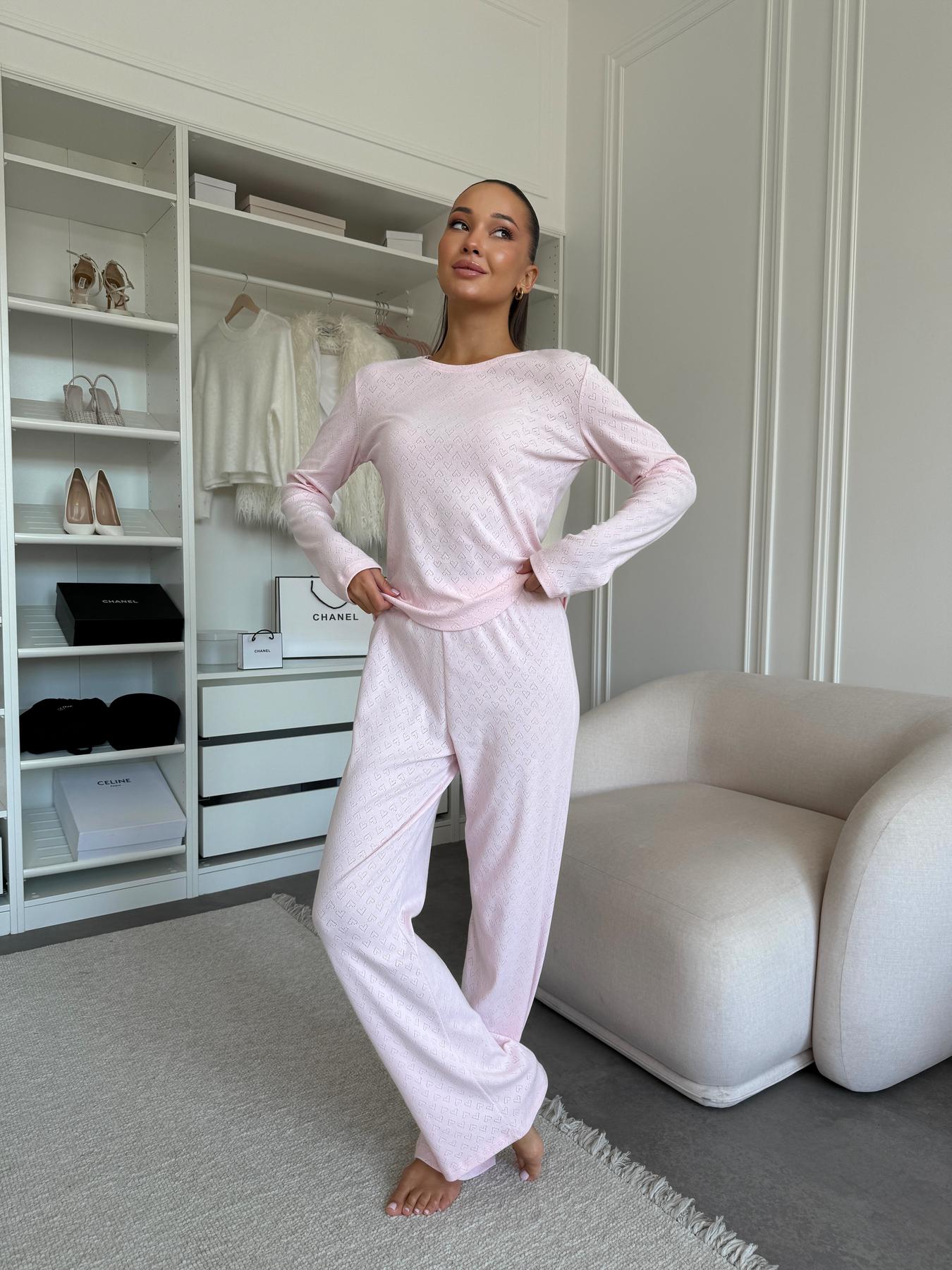 Піжама жіноча із трикотажу Rose Amour (штани та лонгслів)