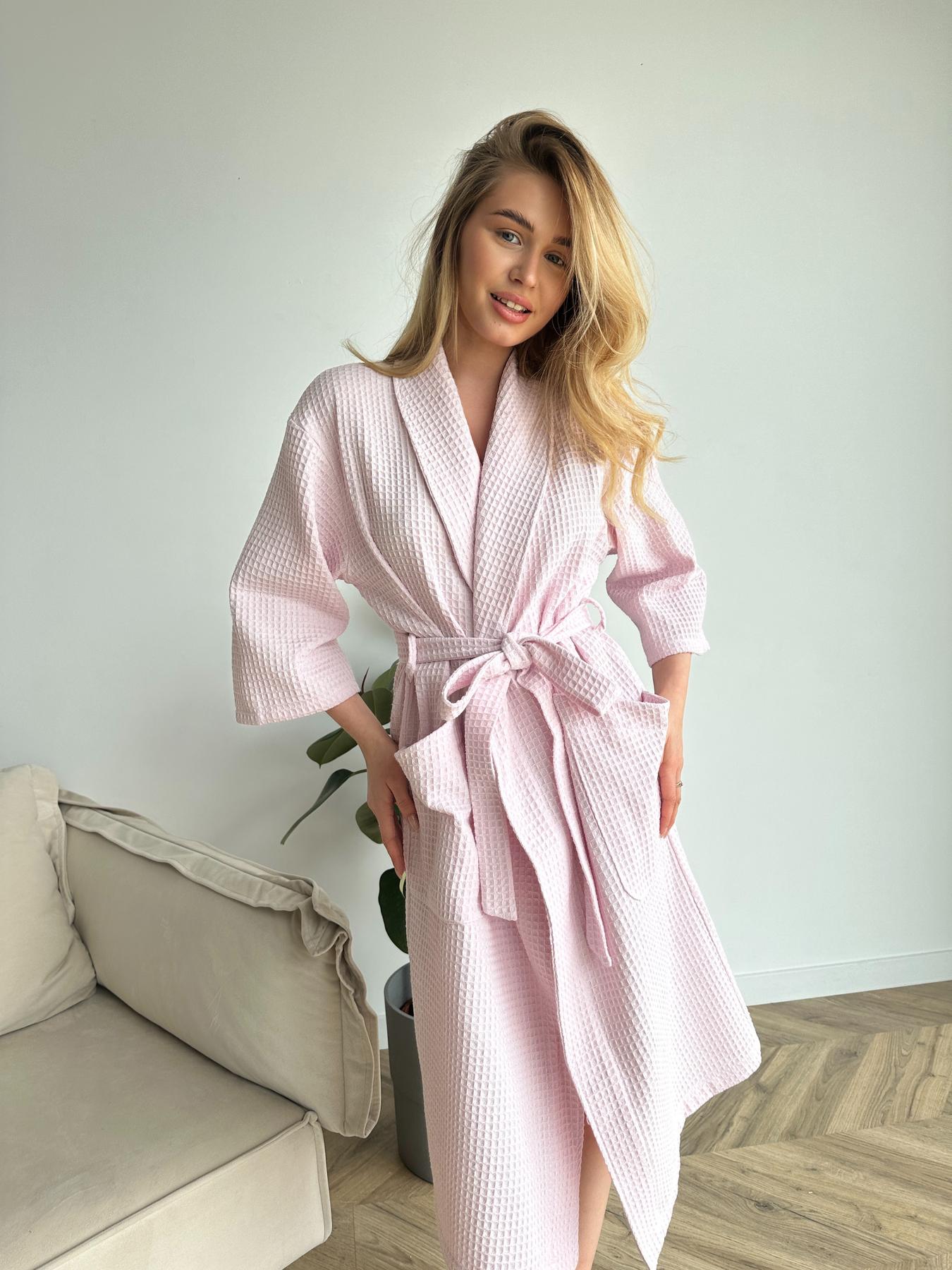 Жіночий халат вафельний шаль