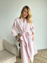 Жіночий халат вафельний шаль