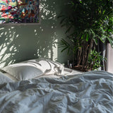 Комплект постільної білизни із вареної бавовни Creme