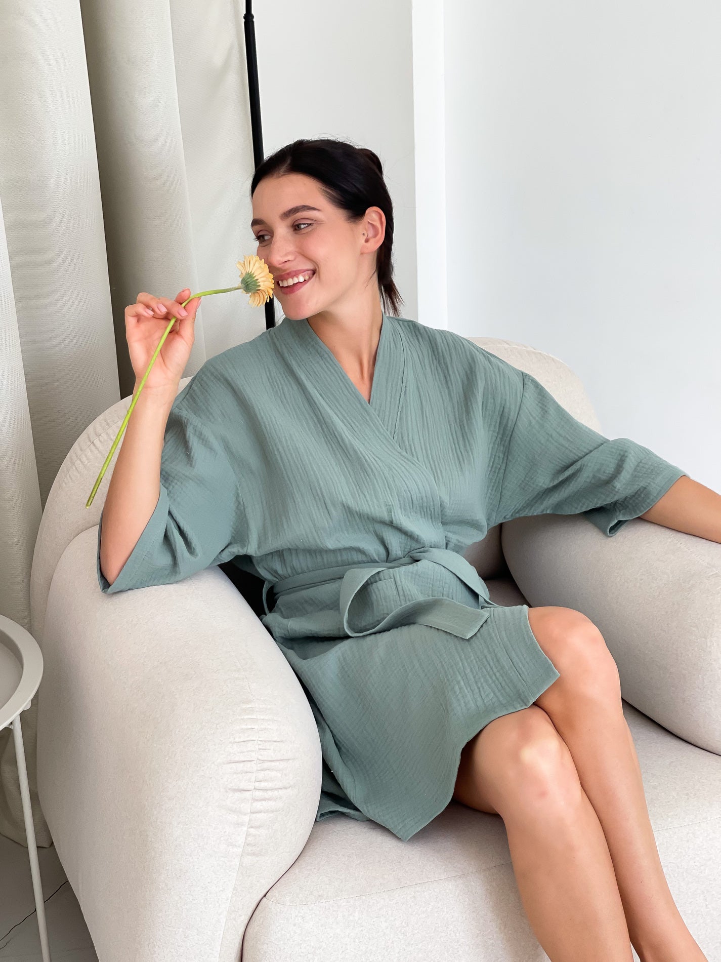 Жіночий халат мусліновий Comfort