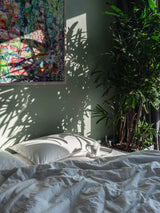 Комплект постільної білизни із вареної бавовни Creme