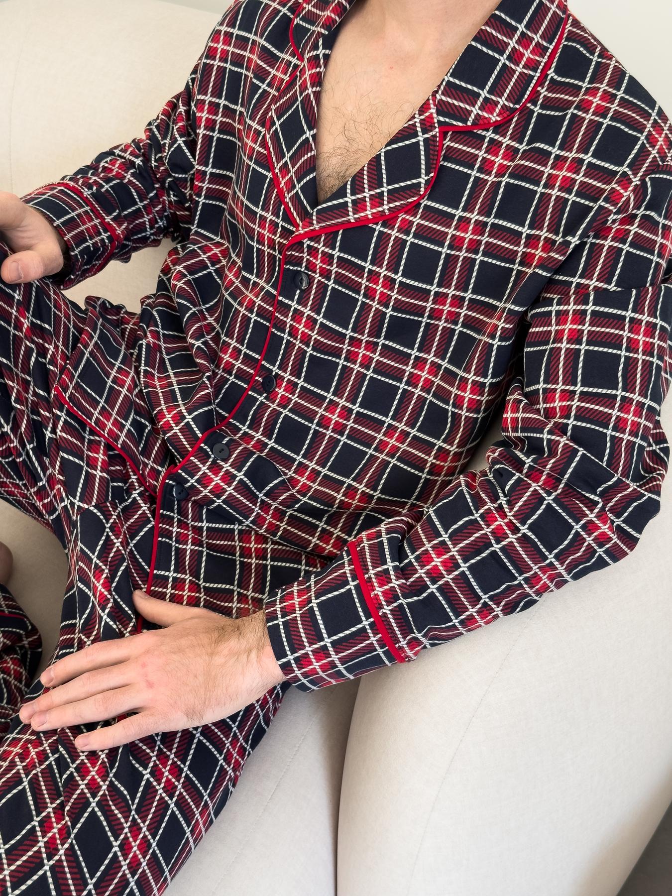 Піжама чоловіча із трикотажу Oxford