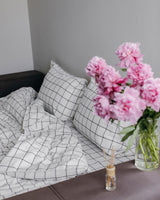 Комплект постільної білизни із вареної бавовни Grid