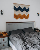 Комплект постільної білизни із вареної бавовни Slate