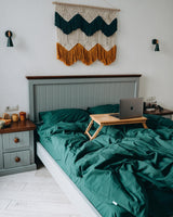 Комплект постільної білизни із вареної бавовни Smaragd