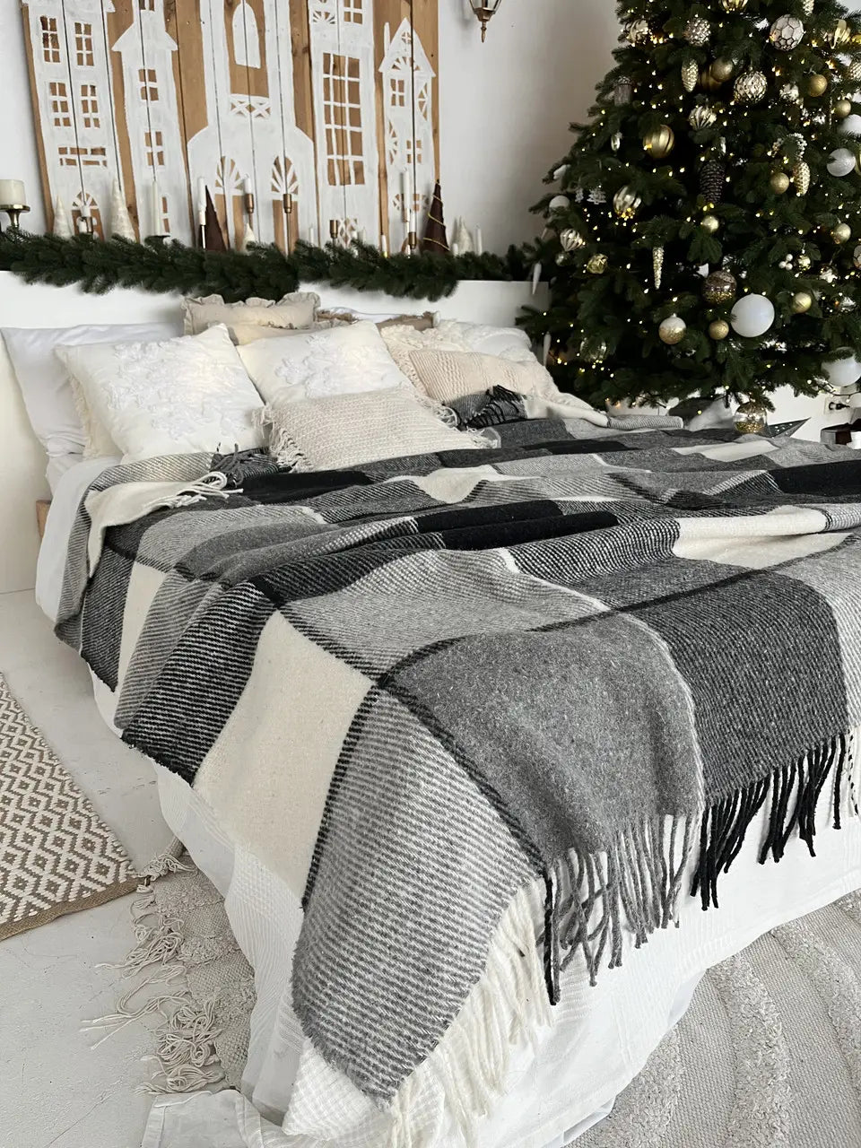 Шерстяний плед Wool Cube