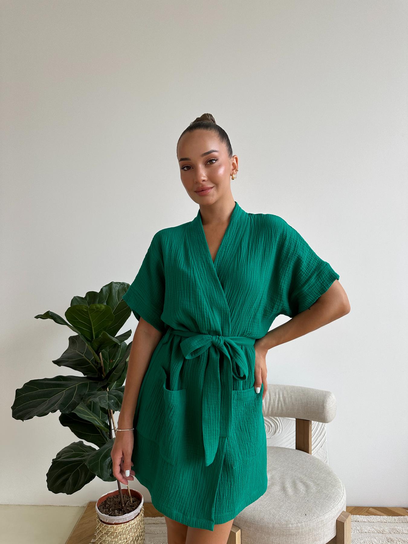 Жіночий халат мусліновий Vacation