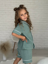 Дитяча піжама муслінова Viva (шорти та сорочка короткий рукав)