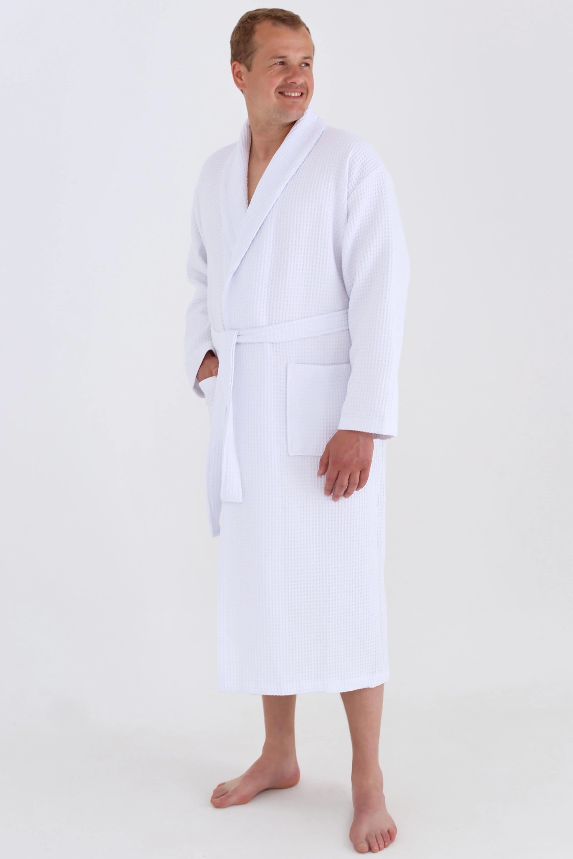 Чоловічий халат вафельний Ideal