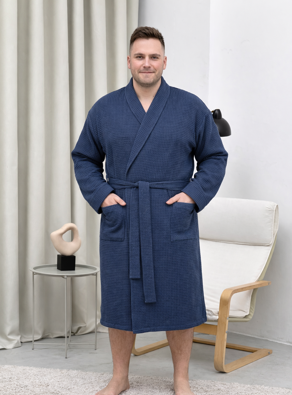 Чоловічий халат вафельний Unity