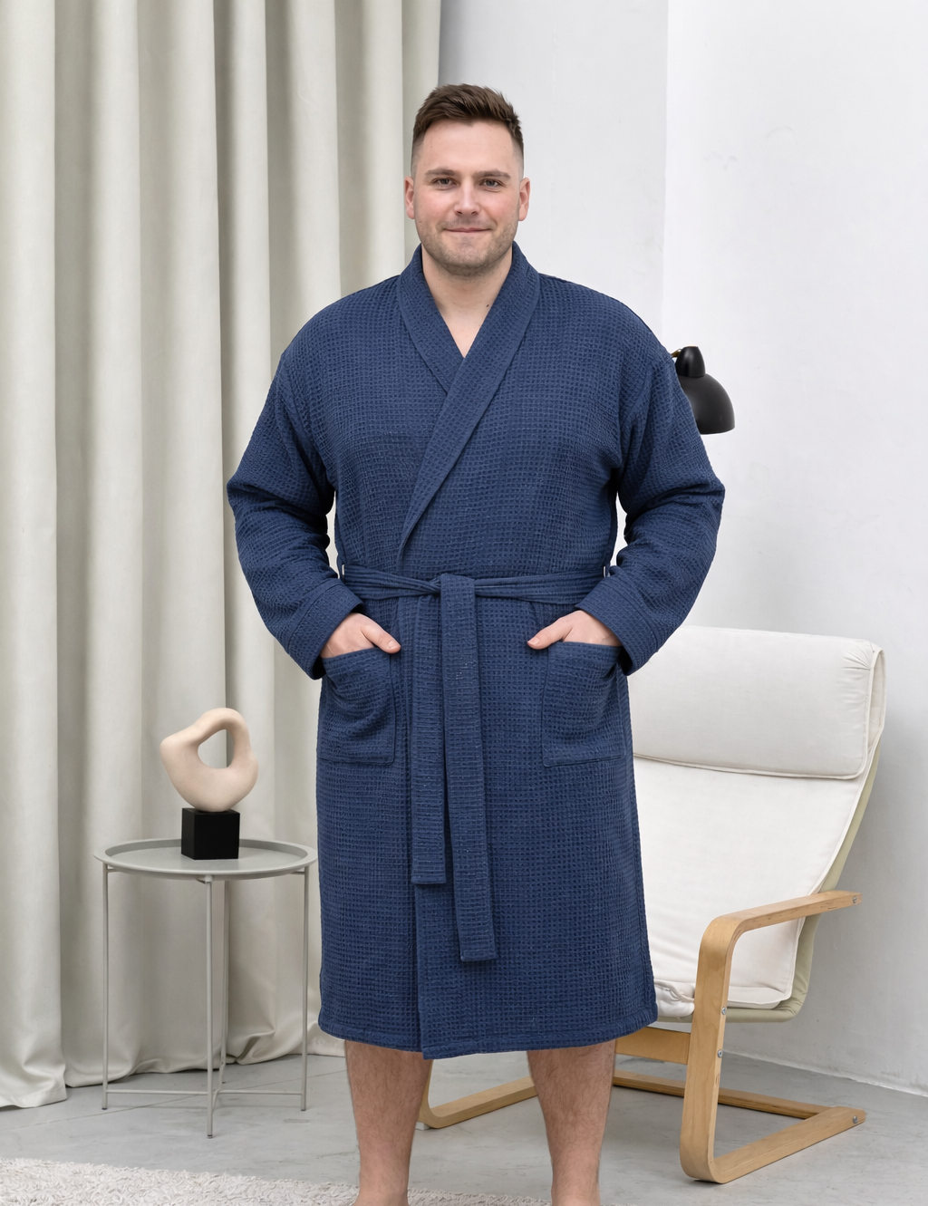 Чоловічий халат вафельний Unity
