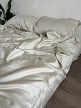 Комплект постільної білизни із преміум сатину Light Beige