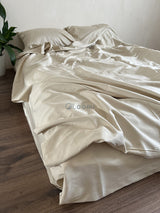 Комплект постільної білизни із преміум сатину Light Beige