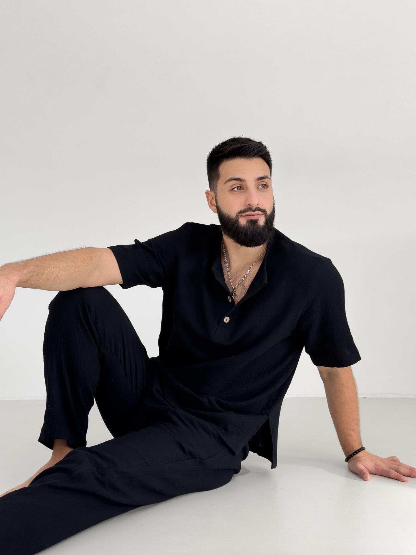 Піжама чоловіча муслінова Greece