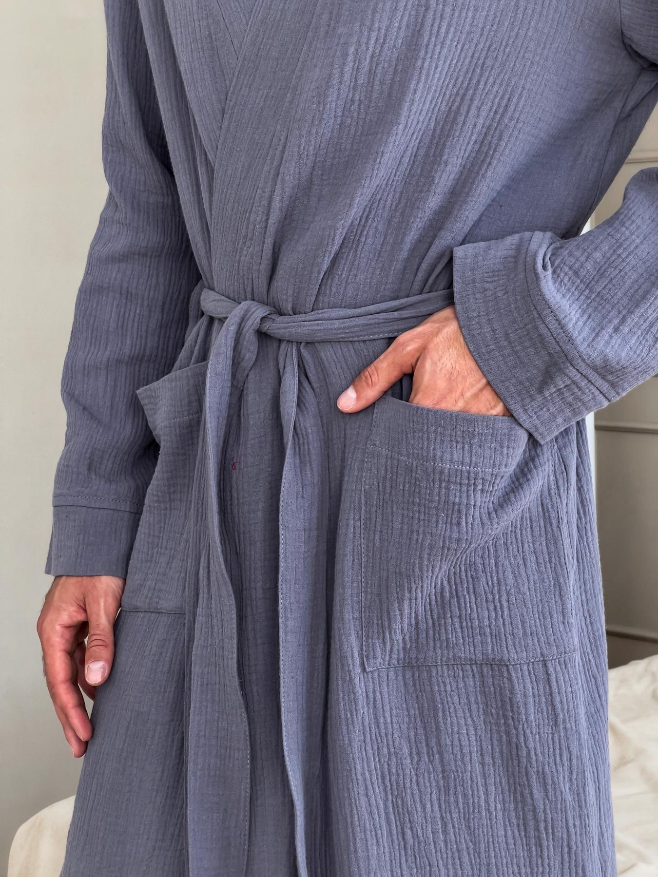 Чоловічий халат мусліновий Estet