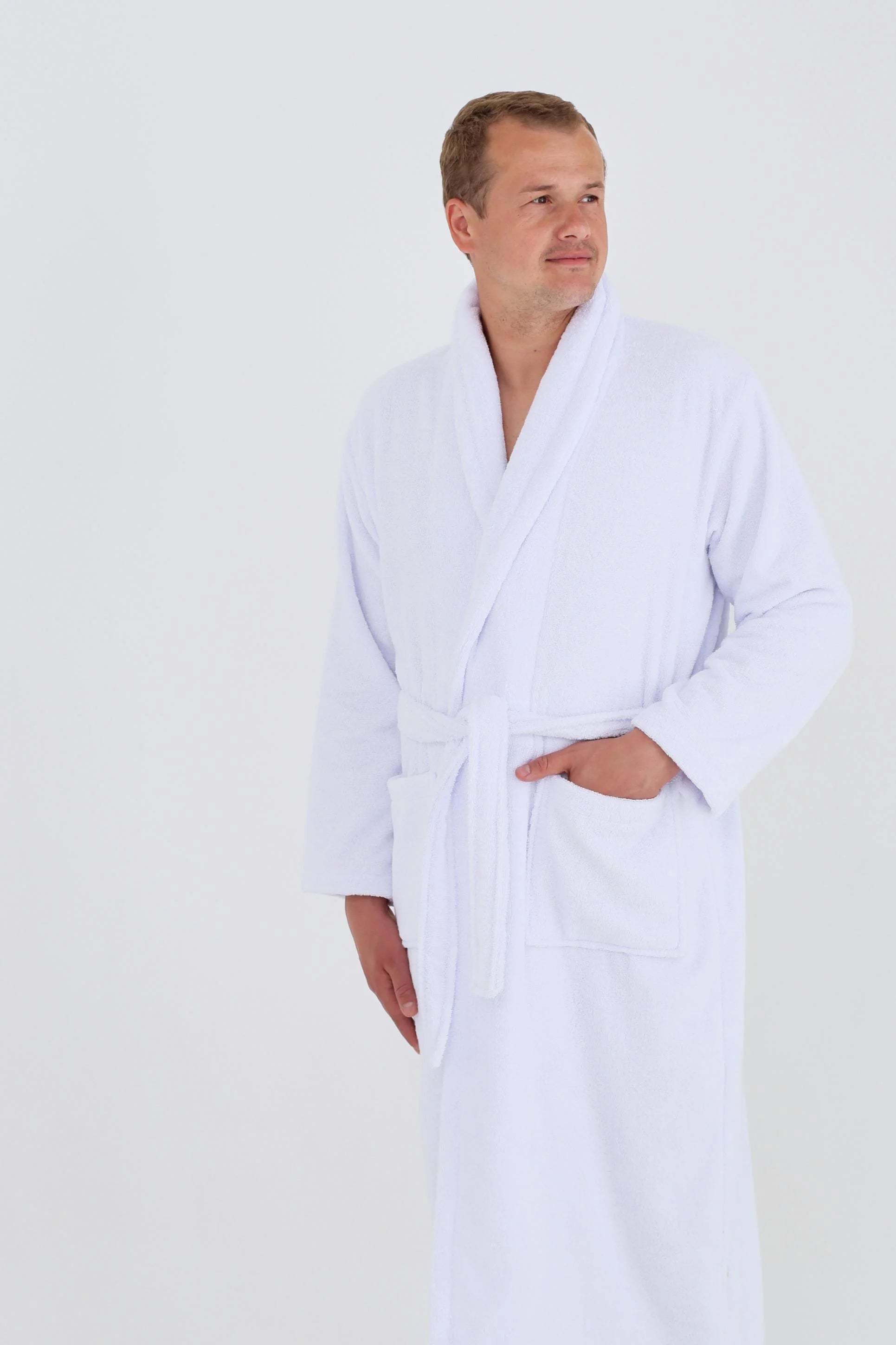 Чоловічий халат махровий White Ideal