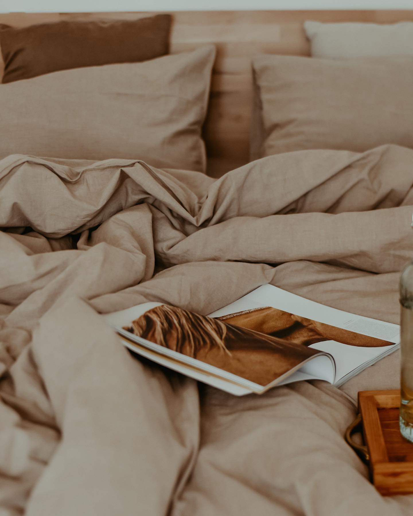 Комплект постільної білизни із вареної бавовни Almond