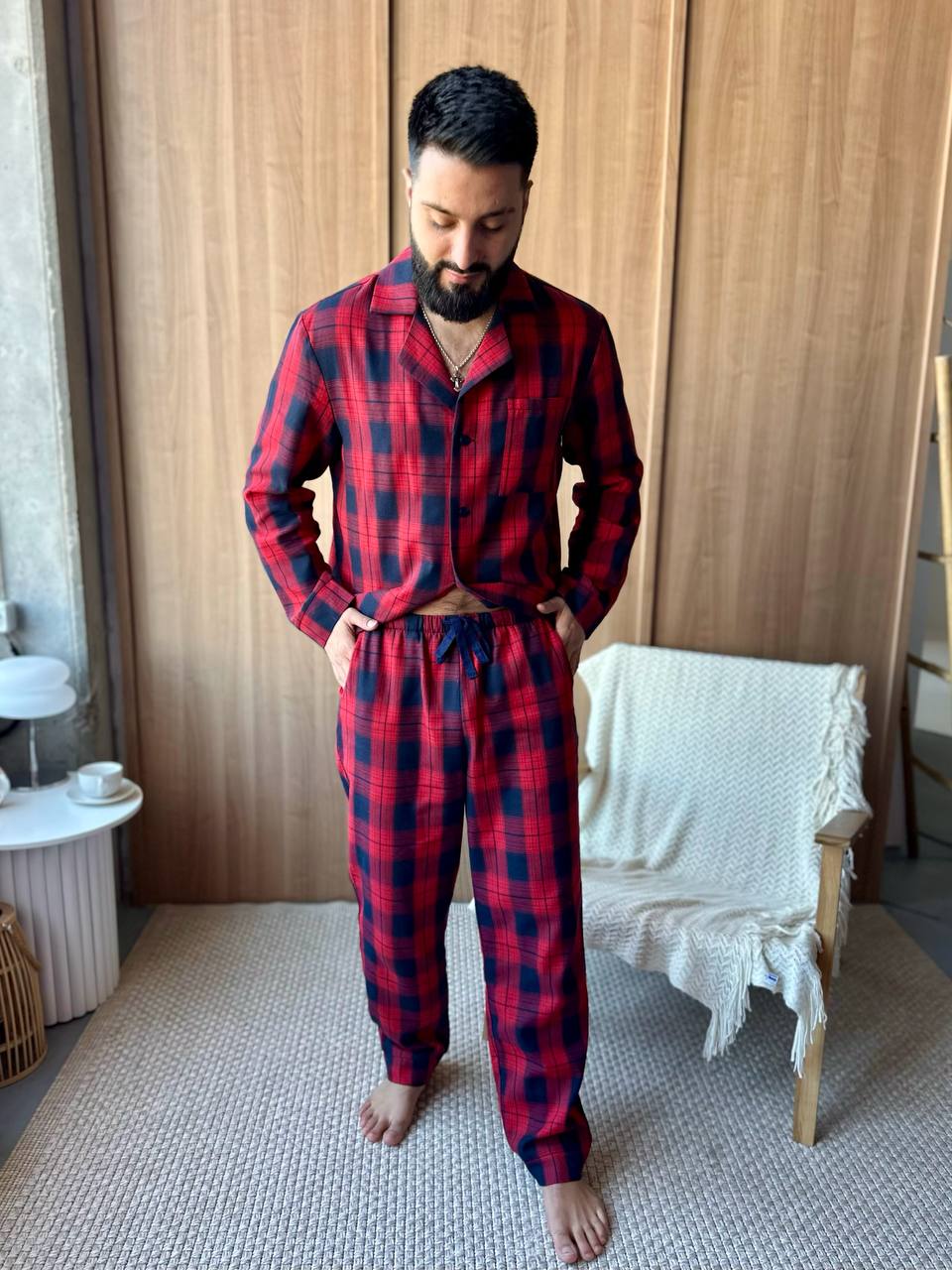 Піжама чоловіча із фланелі Base