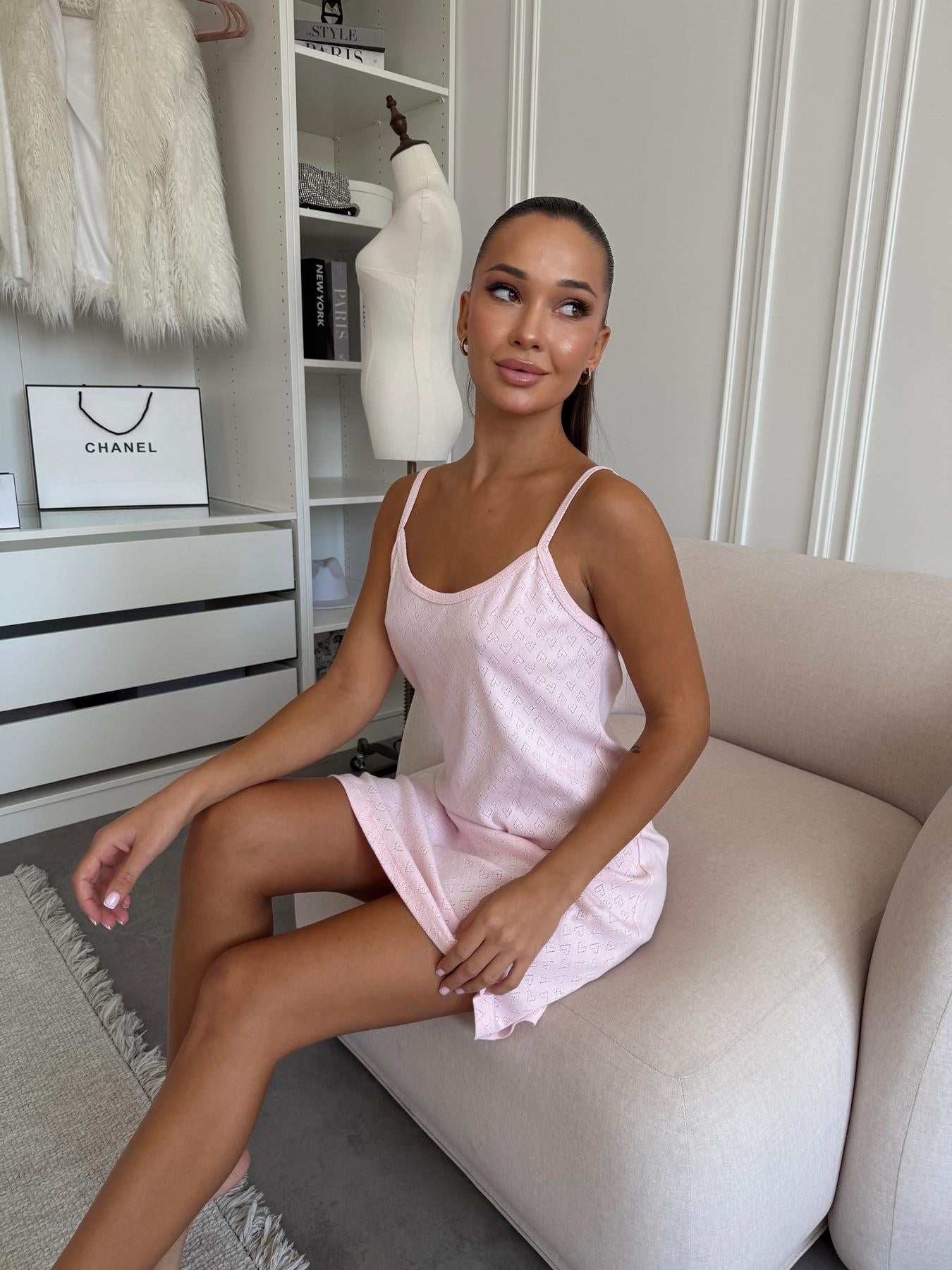 Піжамна сорочка жіноча із трикотажу Rose Amour