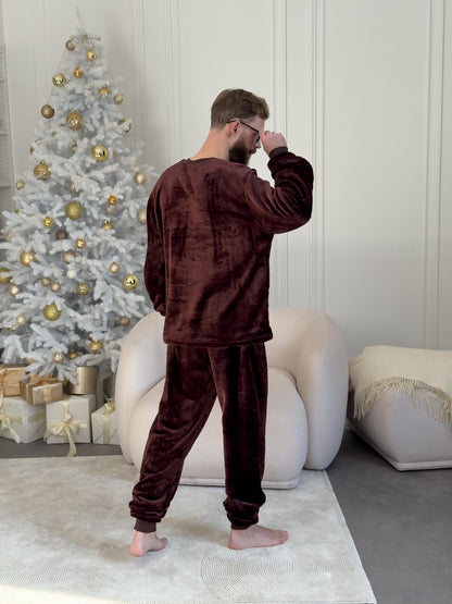 Піжама чоловіча із велсофту Теплик