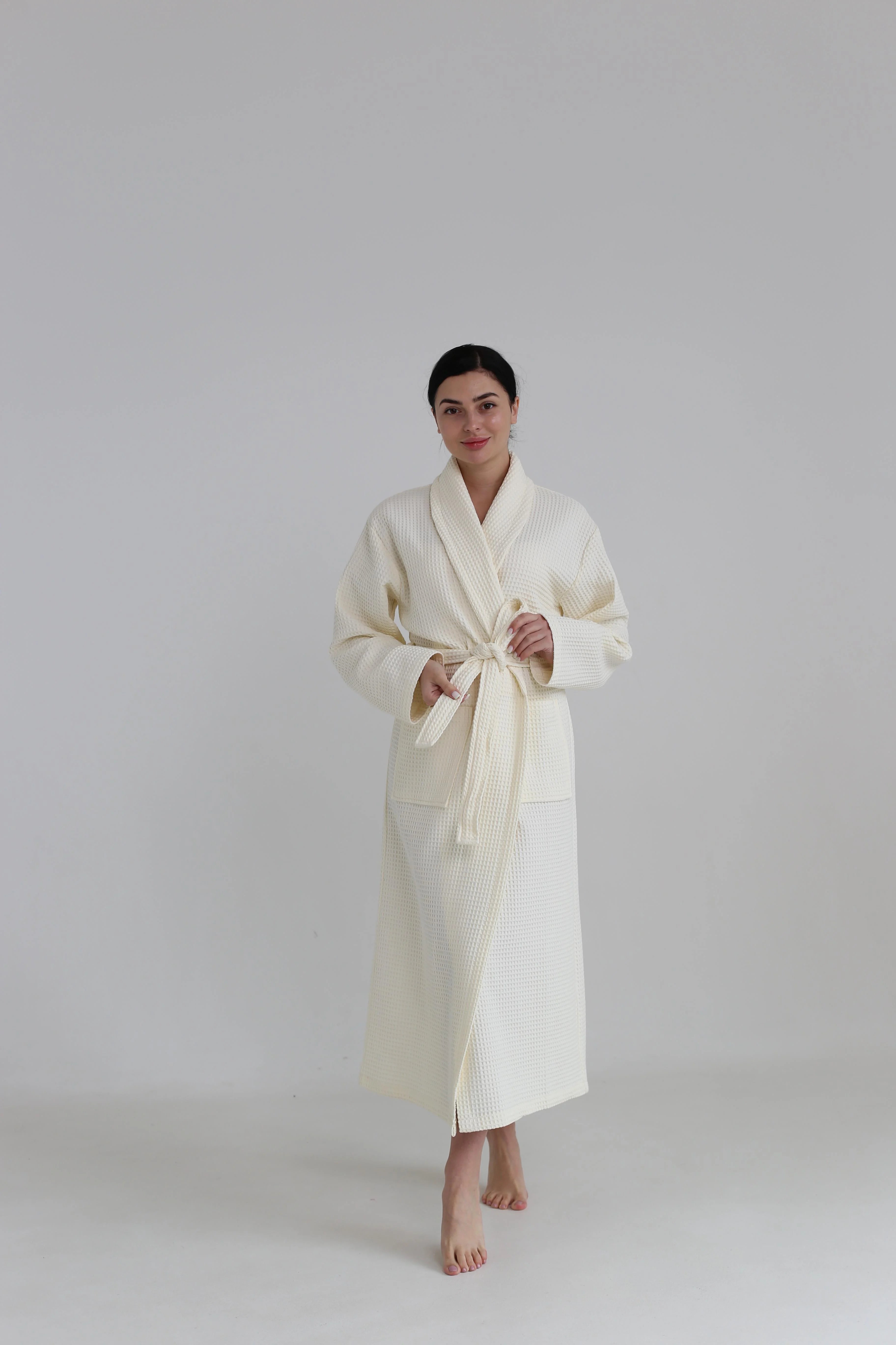 Жіночий халат вафельний Ideal