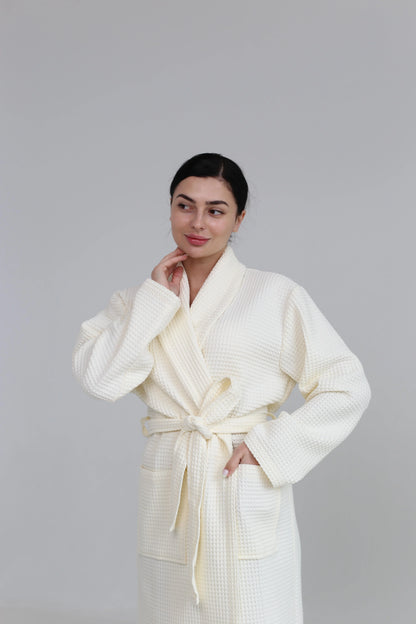 Жіночий халат вафельний Ideal