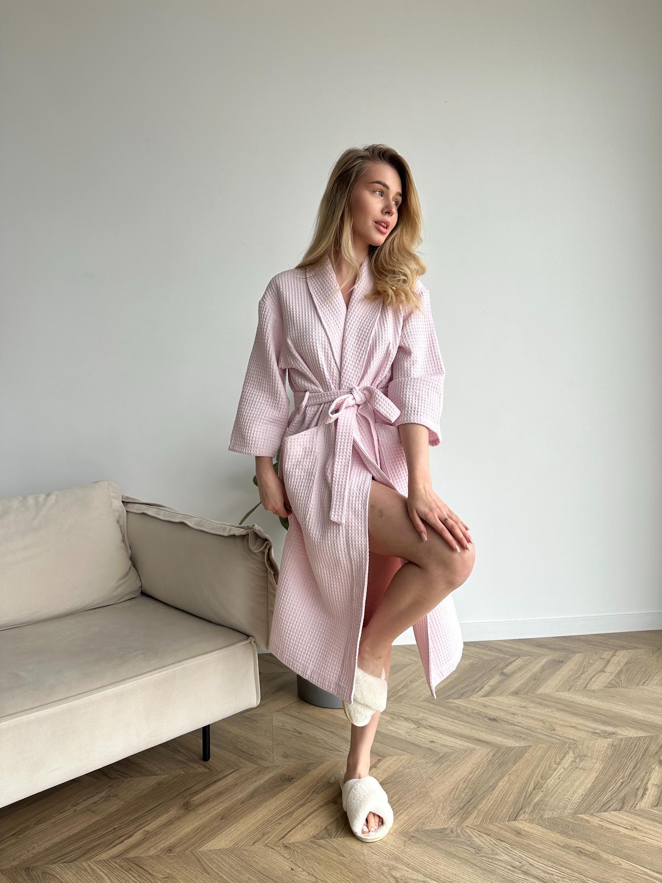 Жіночий халат вафельний шаль