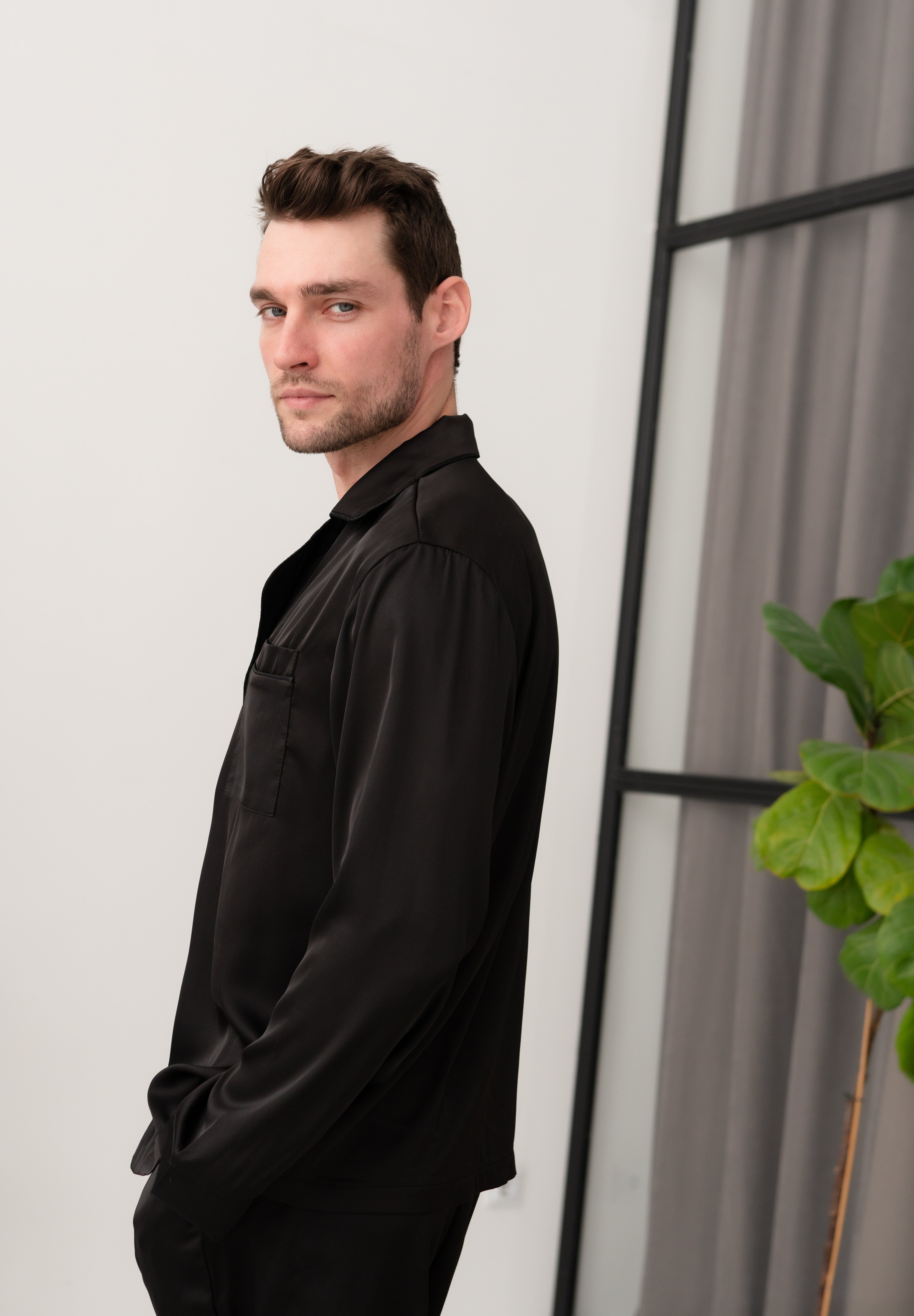 Піжама чоловіча шовкова Leo