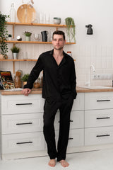 Піжама чоловіча шовкова Leo